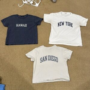 Brandy Melville 3 pack of shirts